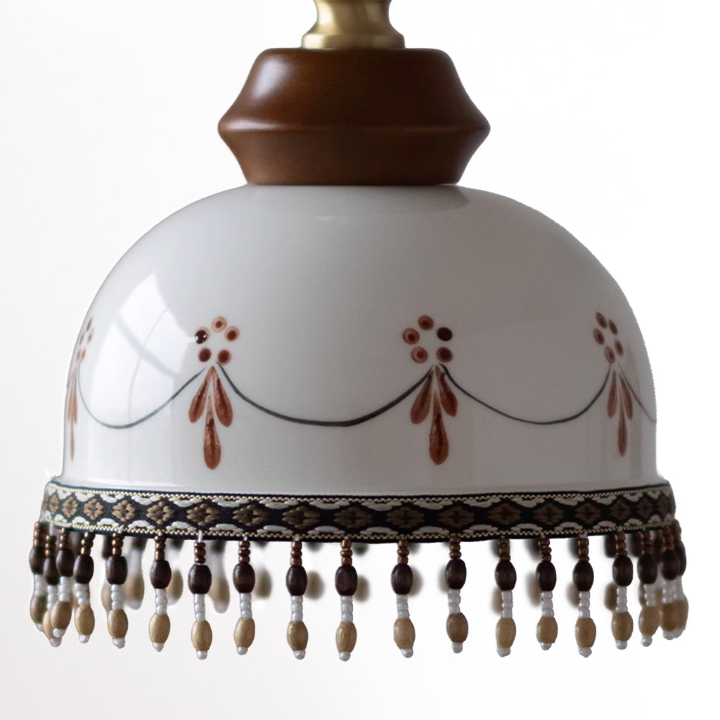 Eldrin Vintage Ceramic Tassel Wall Sconce