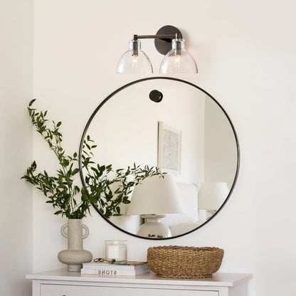Lioren Antique Brass Recycled Glass Wall Sconce