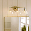 Lioren Antique Brass Recycled Glass Wall Sconce