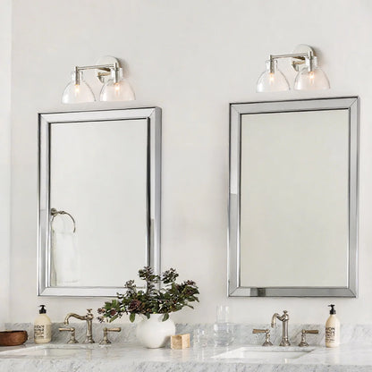 Lioren Antique Brass Recycled Glass Wall Sconce