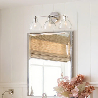 Lioren Antique Brass Recycled Glass Wall Sconce