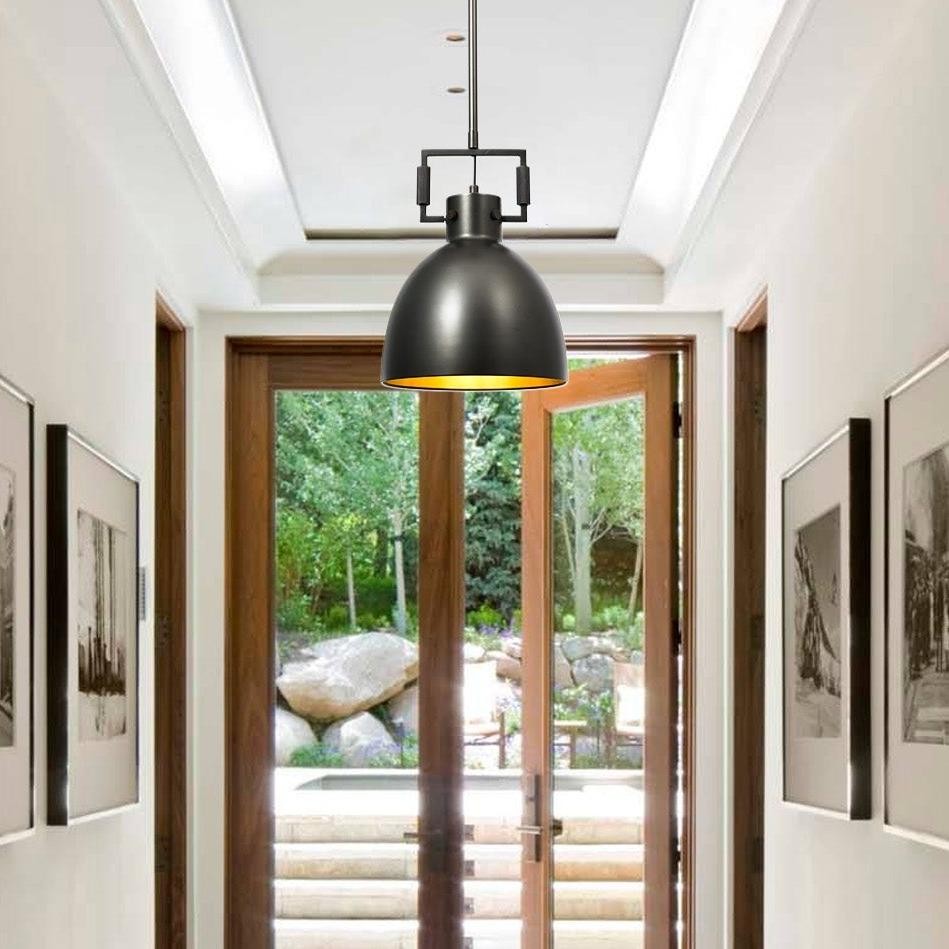 Hazel Industrial Style Metal Shade Pendant Light