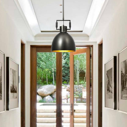 Hazel Industrial Style Metal Shade Pendant Light