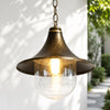Marshall Farmhouse Outdoor Patio Porch Black Pendant Light