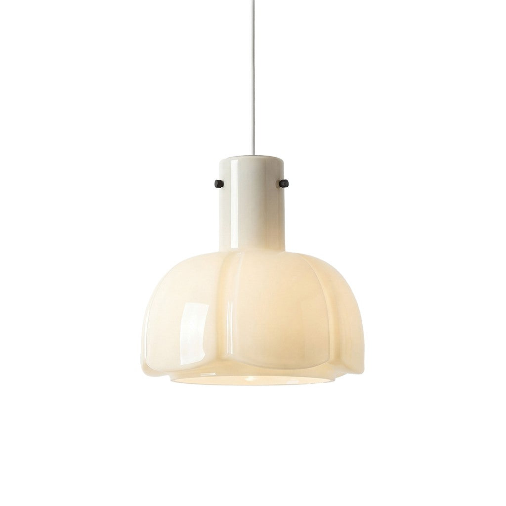 Palak Minimalist Handmade Glass Shade Pendant Light