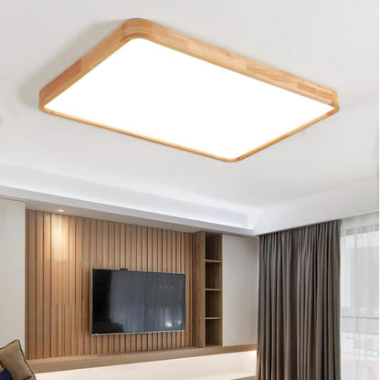 Blayze Rustic LED Wooden Geometric Ceiling Light