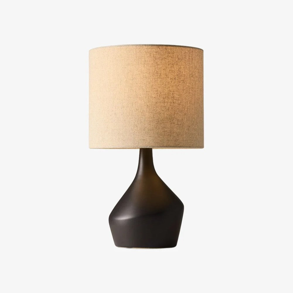 Daphne Vintage Ceramic Linen Shade Table Lamp