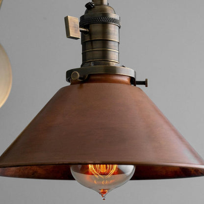 Hugo Industrial Metal Swing Arm Conical Wall Lilght