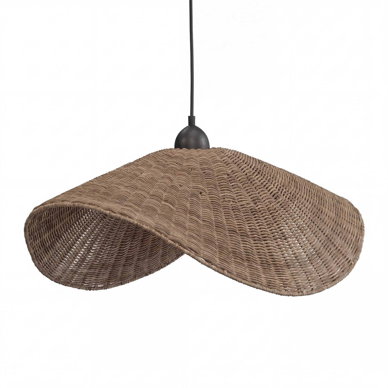 Holli Organic Boho Wicker Rattan Pendant Light