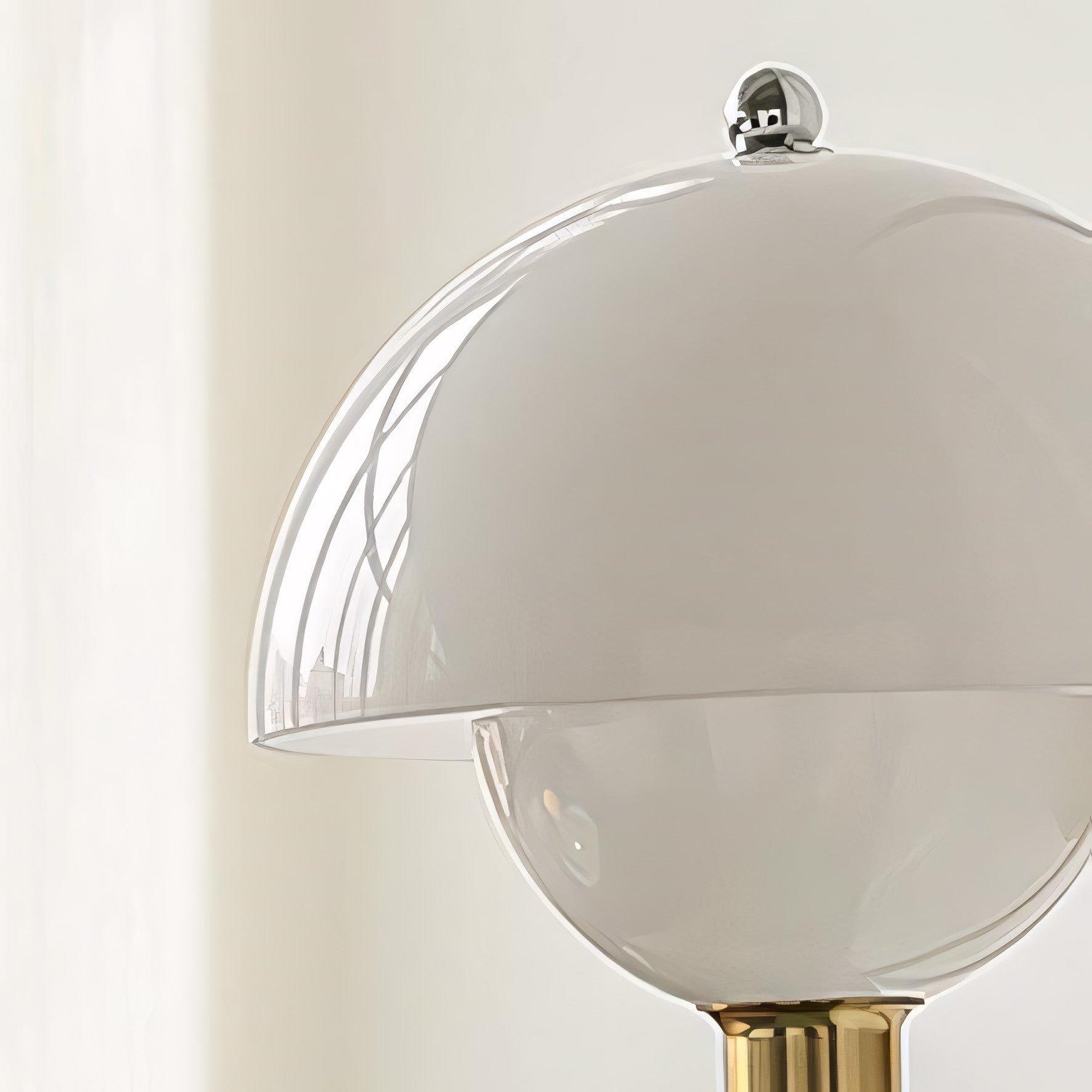 Xavra French Bauhaus Mushroom Glass Aisle Wall Lamp