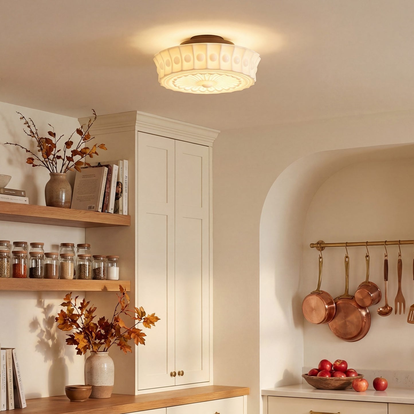 Jeevika Vintage Art Classic Round Personalized Pendant Light