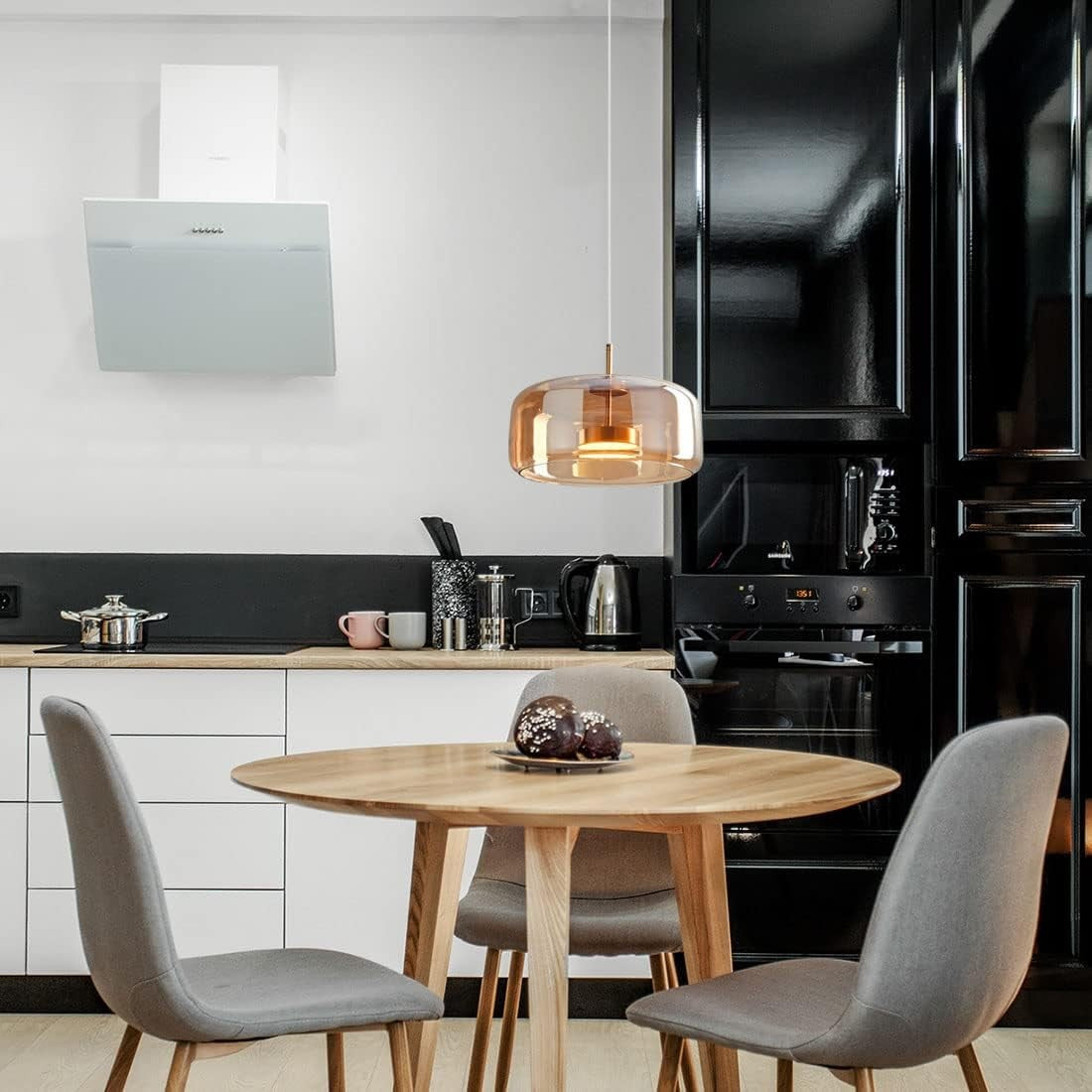 Raith Mouth Blown Glass Shade Pendant Light