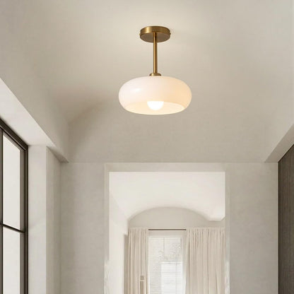 Oziro Vintage Donut Round Glass Ceiling Lights