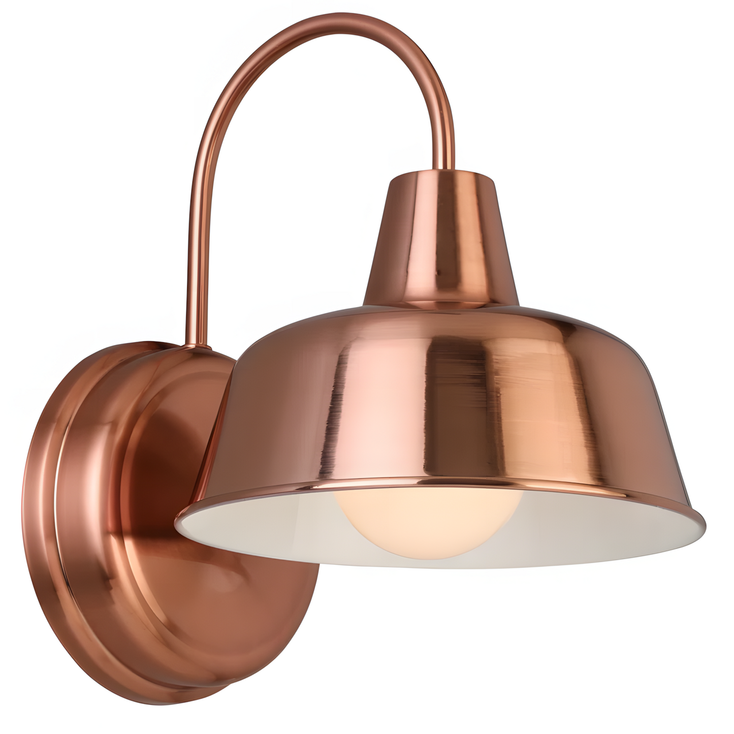 Anders Industrial Metal Dome Wall Sconce