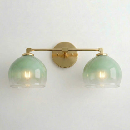 Conrad Vintage 3 Heads Bellflower Glass Wall Sconce