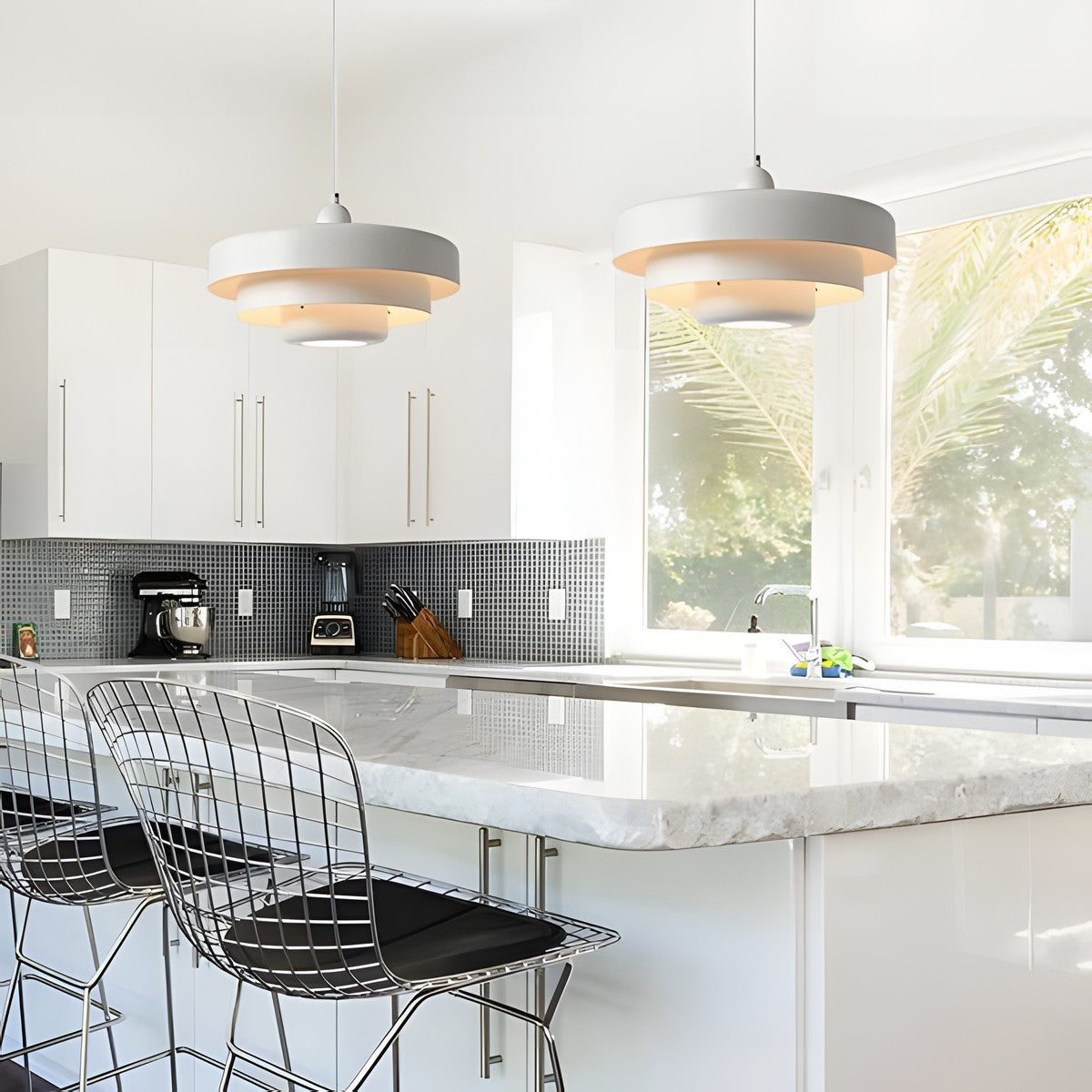 Modern Scandinavian Multi‑Layer Colorful Pendant Light