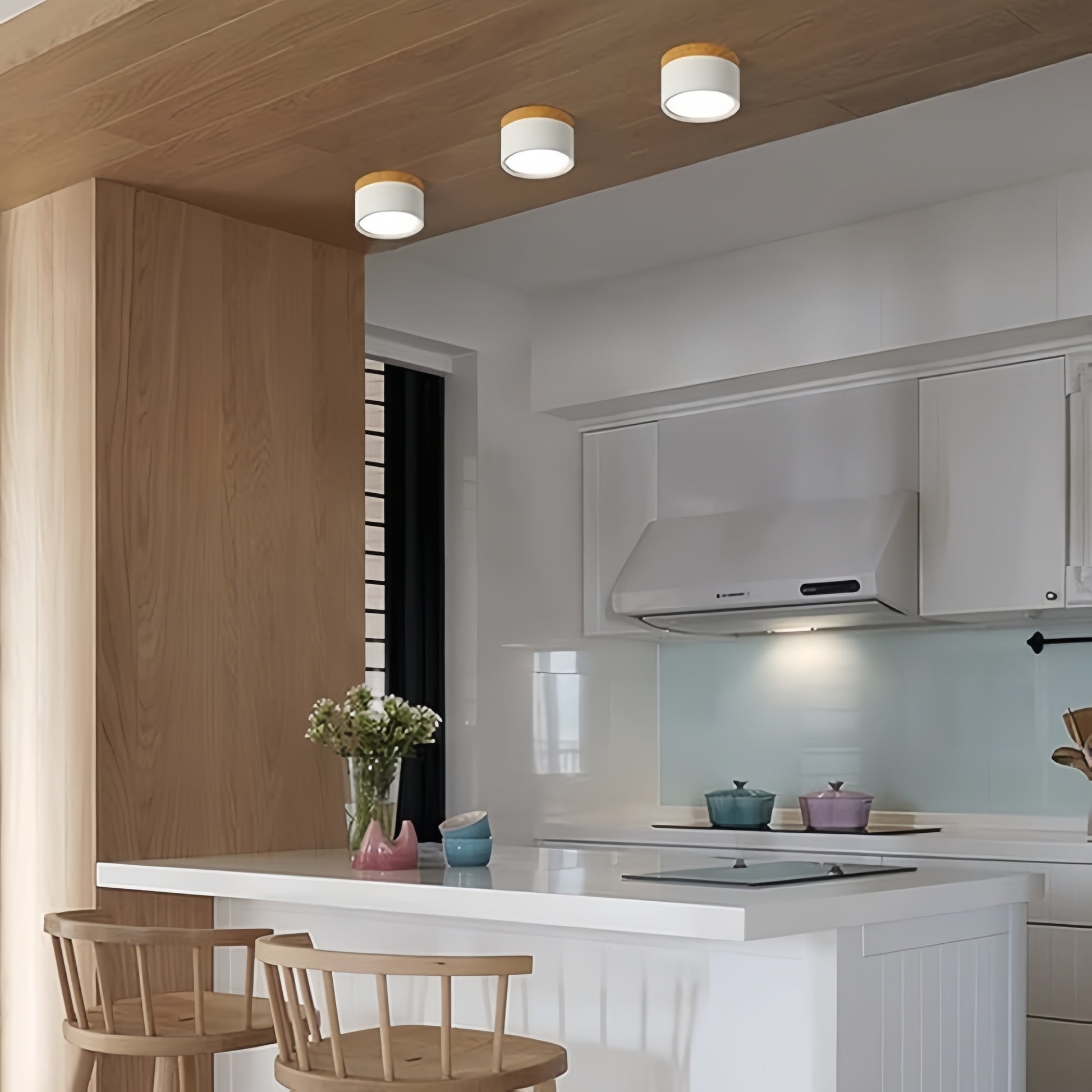 Cyrion Nordic Cylinder LED Flush Mount Ceiling Light