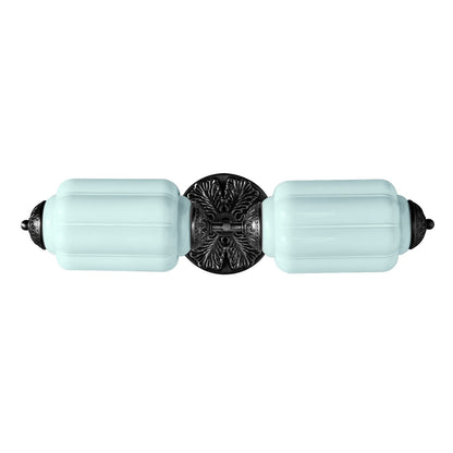 Vintage Elegant Milk Glass Eloise Wall Sconce - Retro Accent Lighting for Bathroom\Bedroom\Hallway