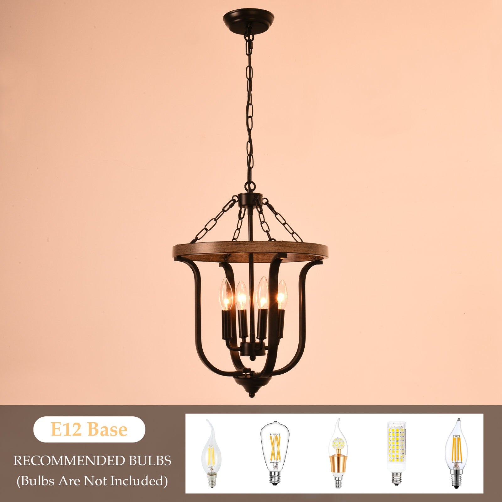 Richardson Industrial Black Wrought Iron Cage Pendant Light