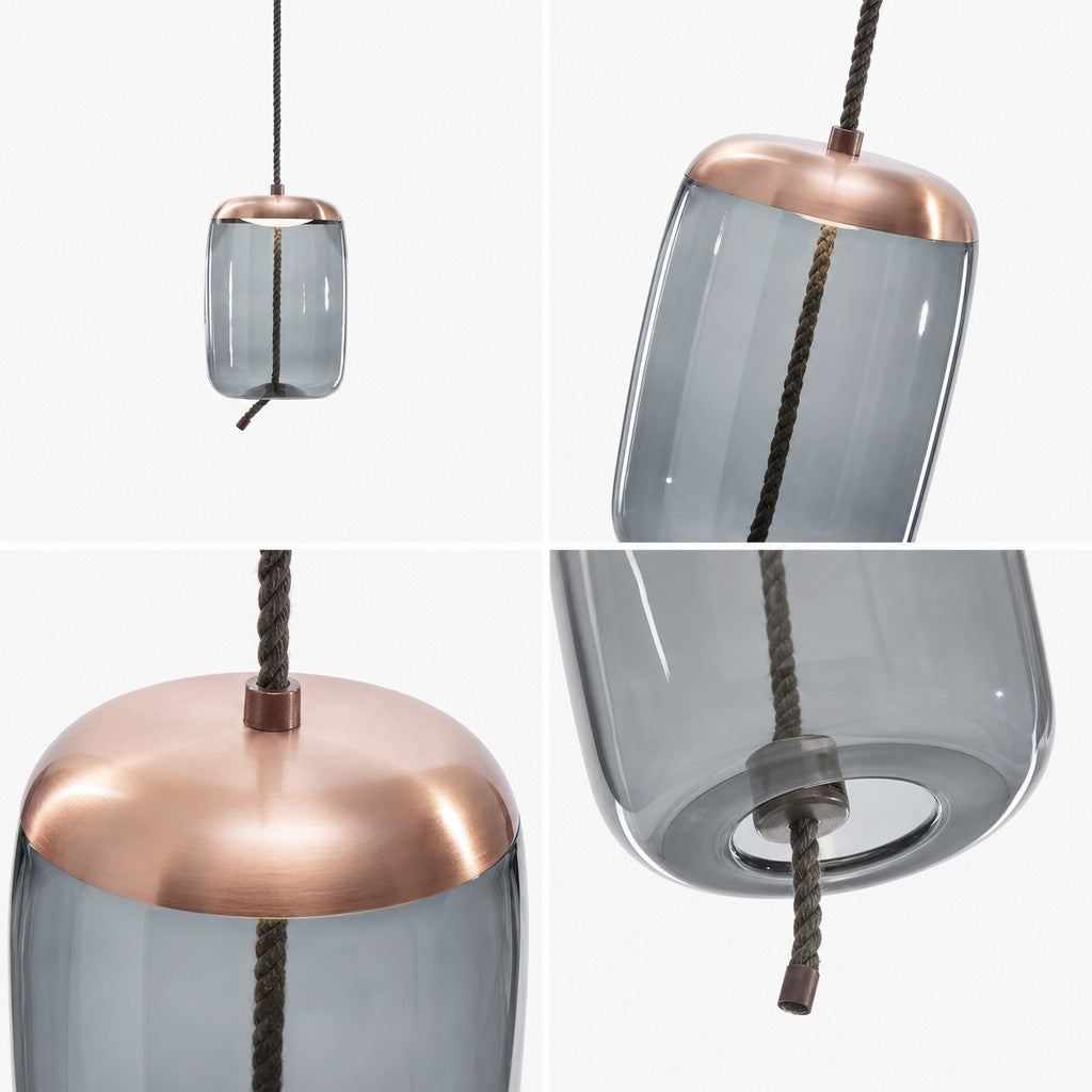 Lewis Modern LED Geometric Glass Pendant Light