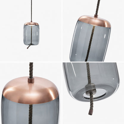 Lewis Modern LED Geometric Glass Pendant Light
