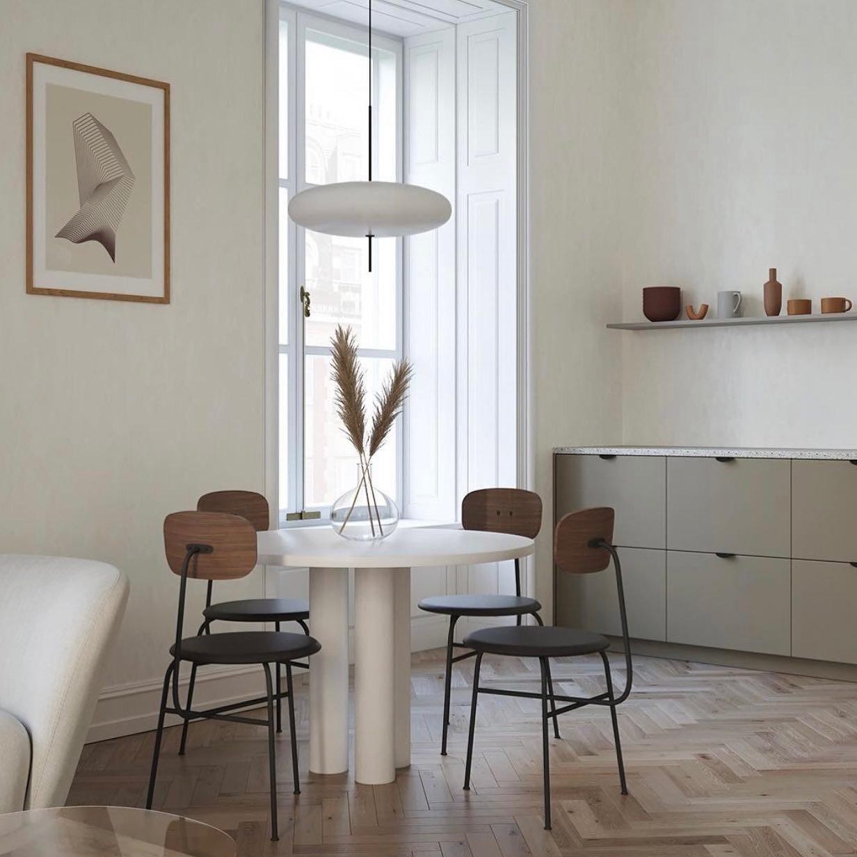 Korbin Acrylic White Flying Saucer Pendant Light