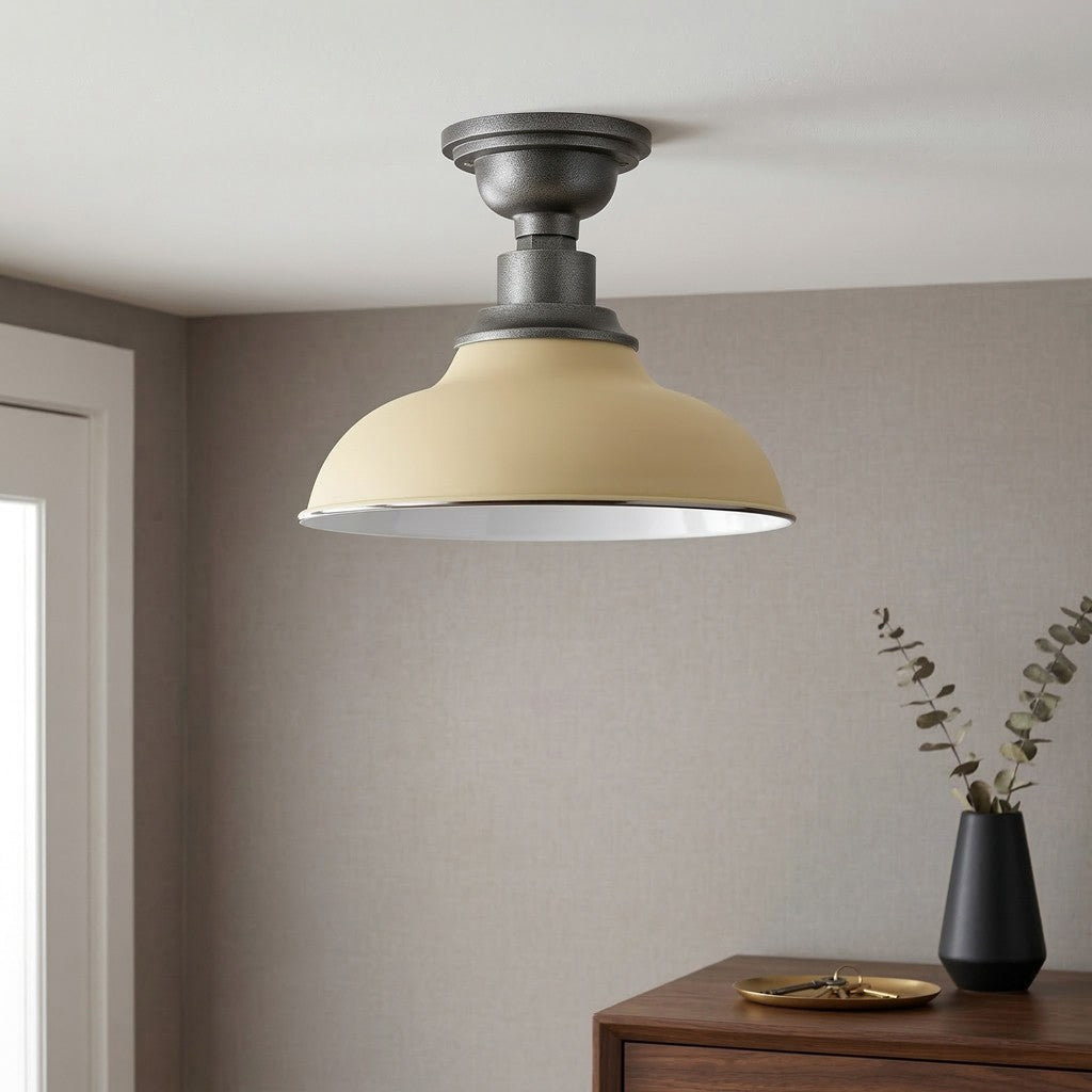 Creed Classic Industrial Metal Dome Ceiling Light