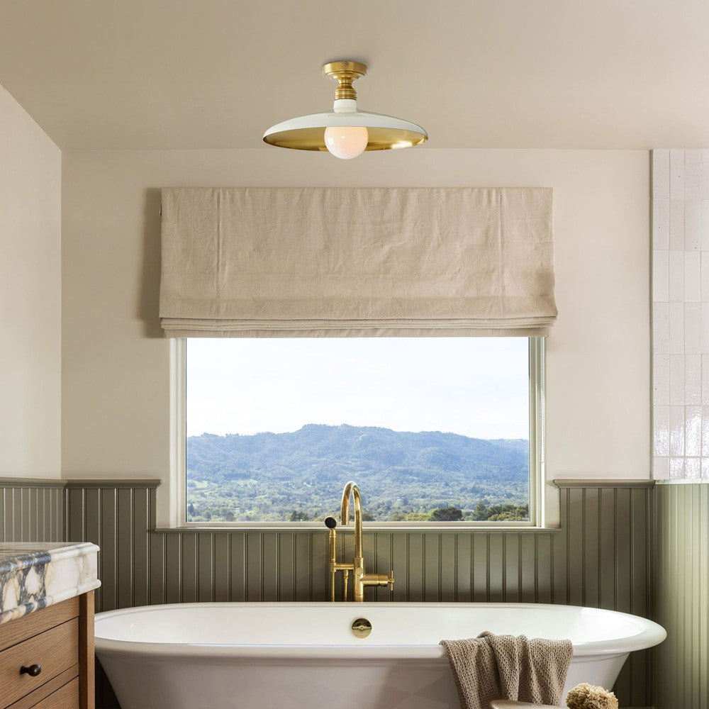 Dulcinea Farmhouse Metal Flush Mount Ceiling Light