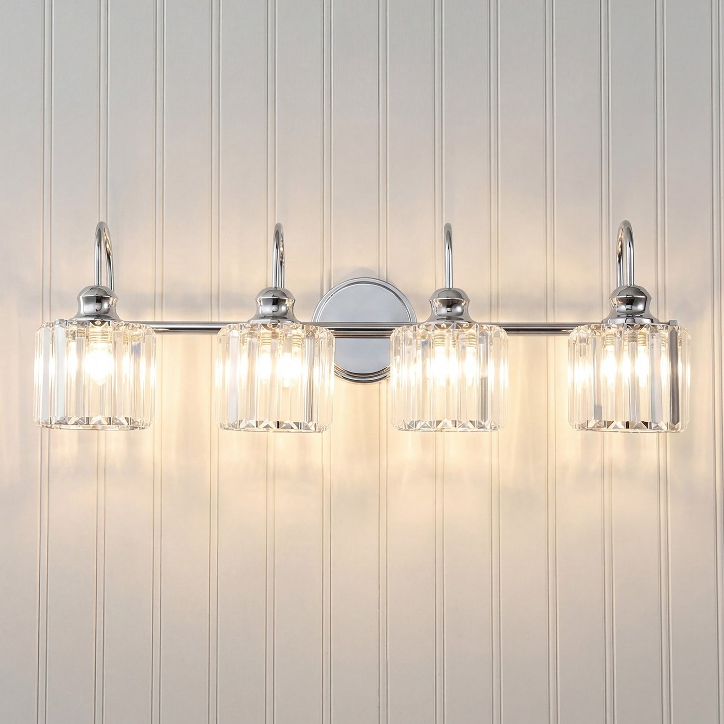 Naeris Modern Square Crystal Wall Sconce