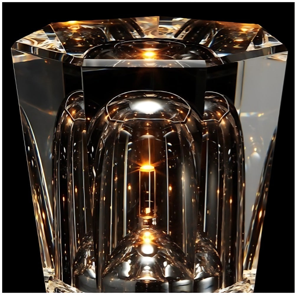 Faelith Modern Crystal Glass Faceted Table Lamp