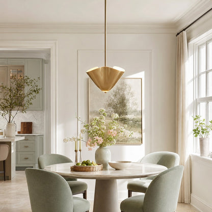 Franklin Modern Shell Glass Fazzo Pendant Light