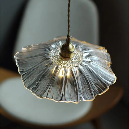 Callista Retro Lotus Creative Glass Pendant Light