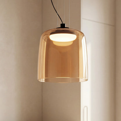 Zaire Bowl Shaped Layer Stained Glass Pendant Light