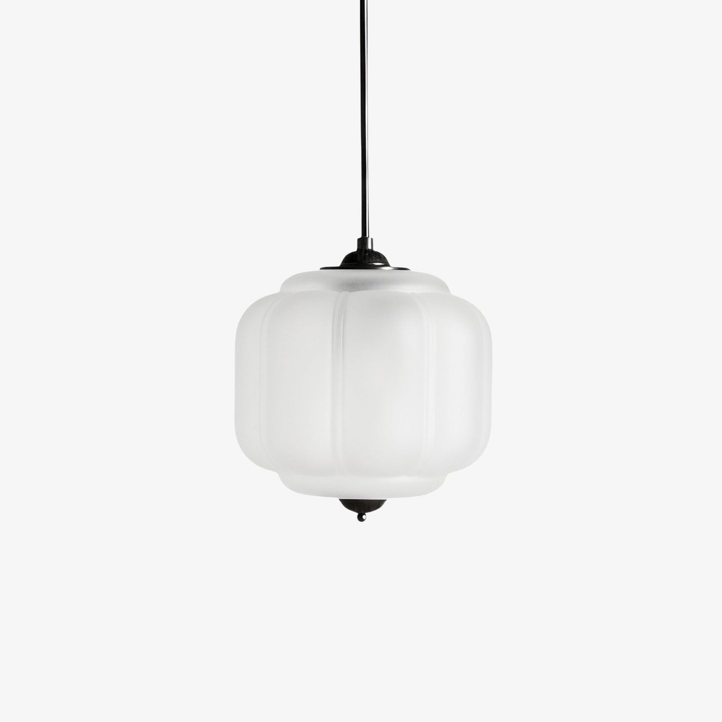 Cyrilith Vintage Milk Glass Oiled Brass Eloise Pendant light