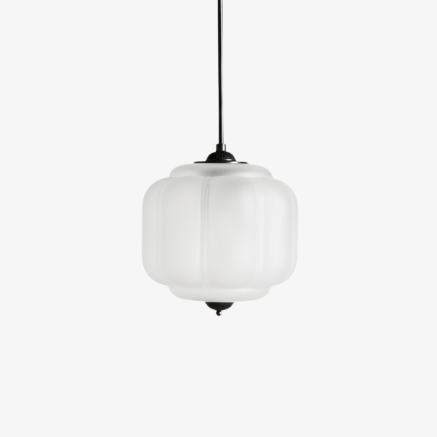 Cyrilith Vintage Milk Glass Oiled Brass Eloise Pendant light