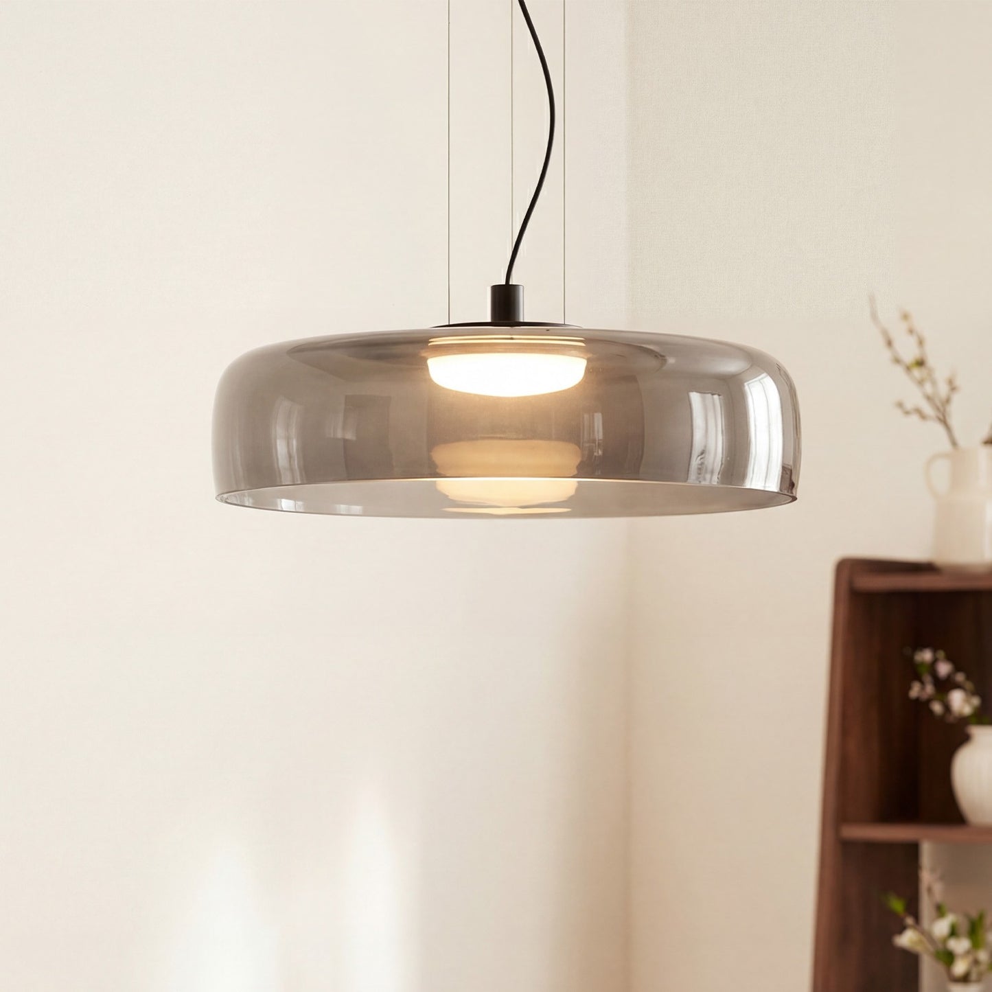 Zaire Bowl Shaped Layer Stained Glass Pendant Light