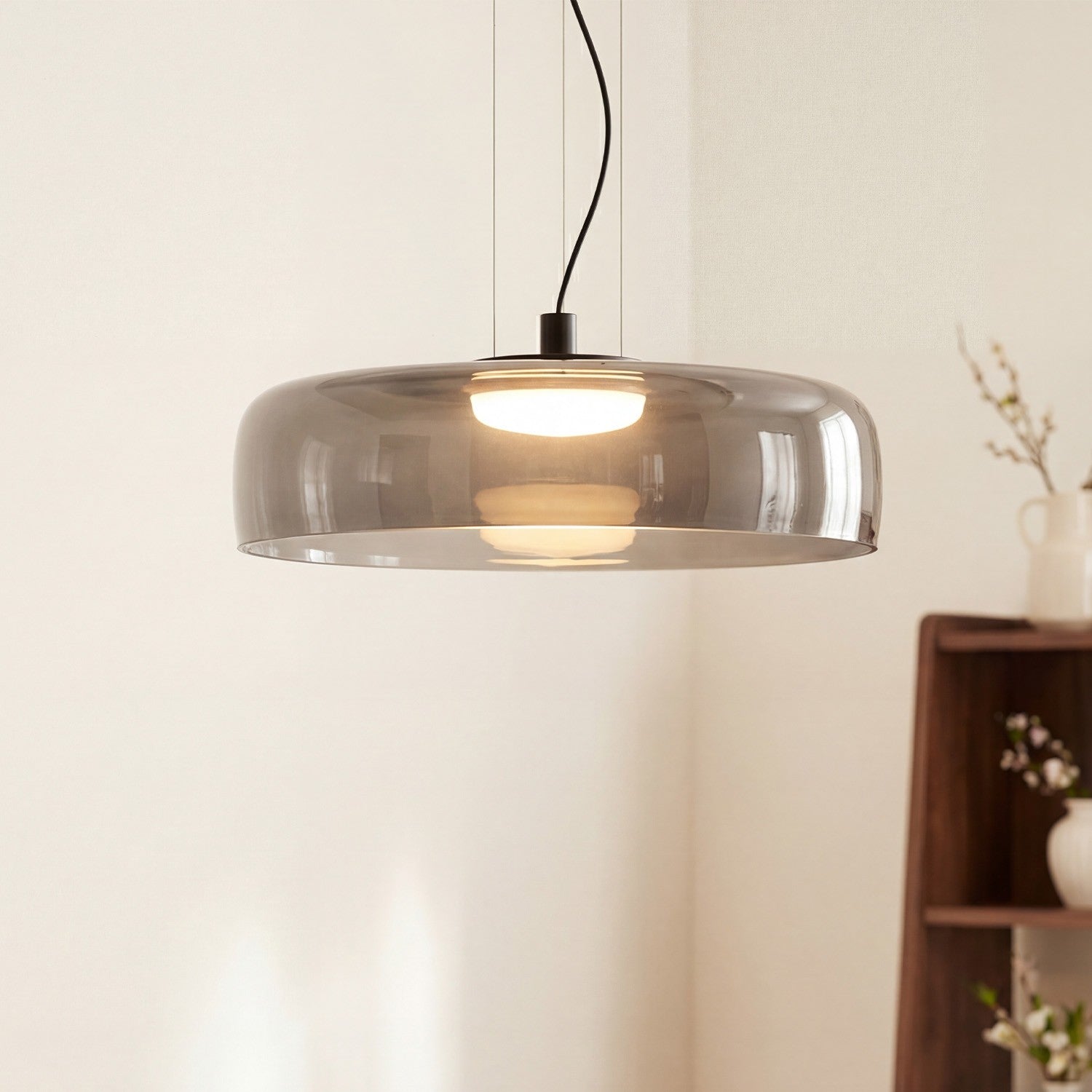 Zaire Bowl Shaped Layer Stained Glass Pendant Light