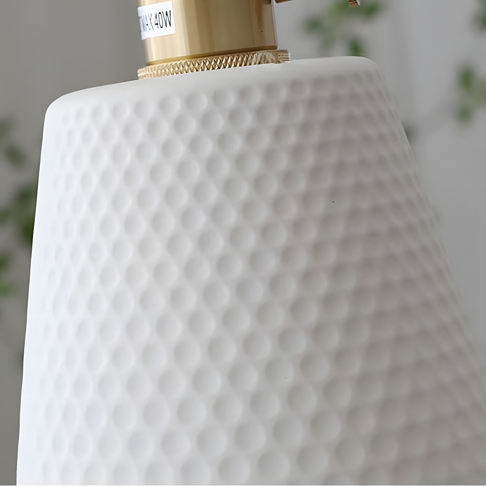 Carlo KiKi Fluted Ceramic Brass Pendant Light