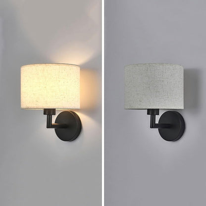 Delena Linen Drum Shade Wall Sconce