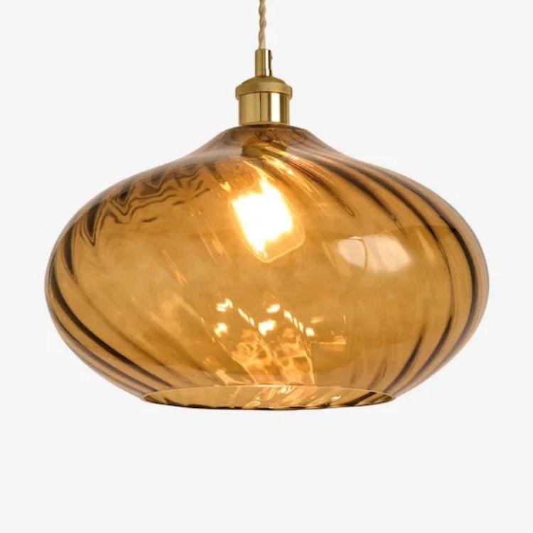 Lunaris Modern Globe Glass Pendant Light