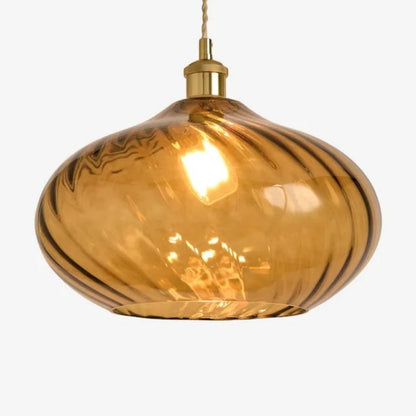Lunaris Modern Globe Glass Pendant Light