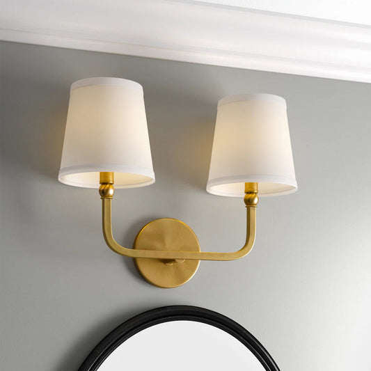Liryn Minimalist 2/3/4 Heads Fabric Vanity Wall Light