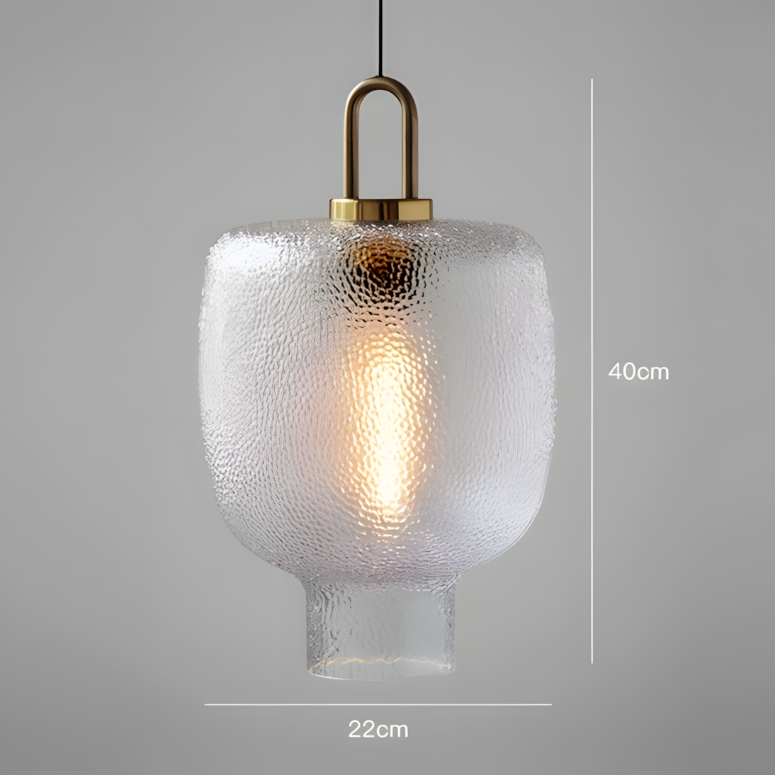 Cove Rustic Glass Metal Pendant Light