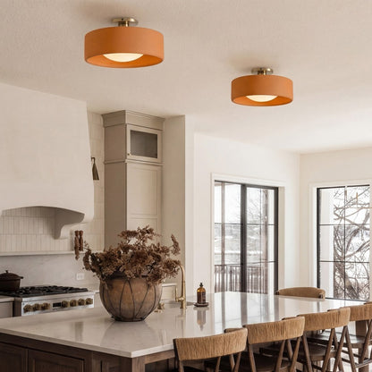 Aura Modern Porcelain Flush Mount Ceiling Light
