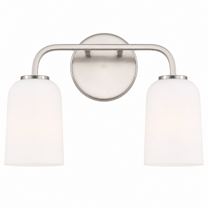 Bransen Modern Milk Glass 2/3-Light Vanity Wall Sconce