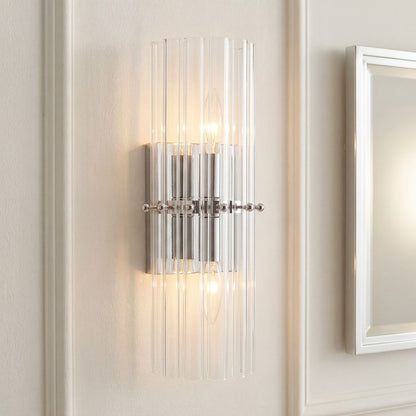 Vovizy Farmhouse Double Mallory Crystal Sconce