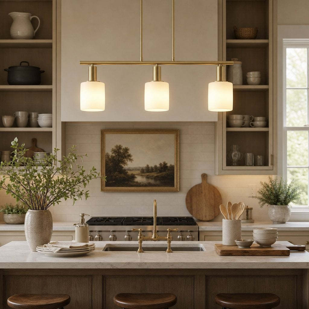Aura Modern Linear Porcelain Chandelier