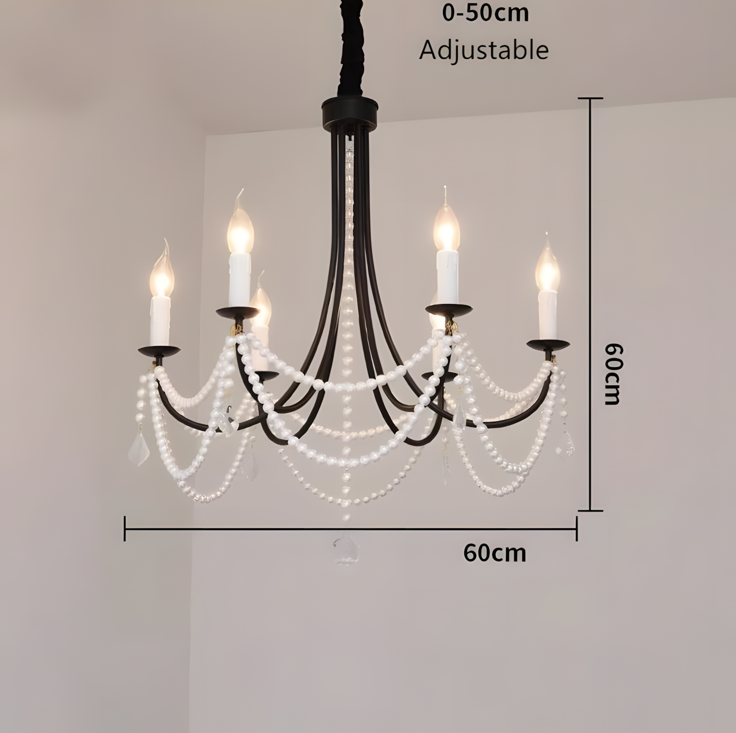 Niko French Vintage Crystal Chandelier