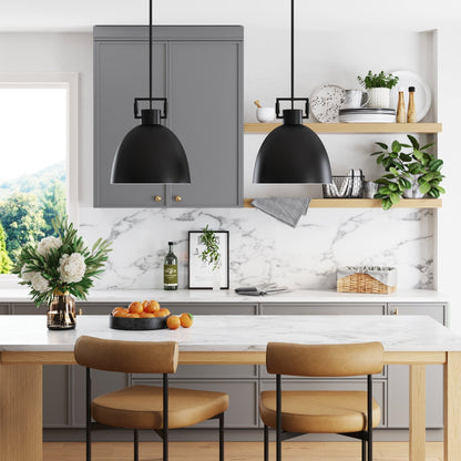 Hazel Industrial Style Metal Shade Pendant Light