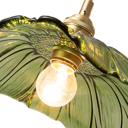 Callista Retro Lotus Creative Glass Pendant Light